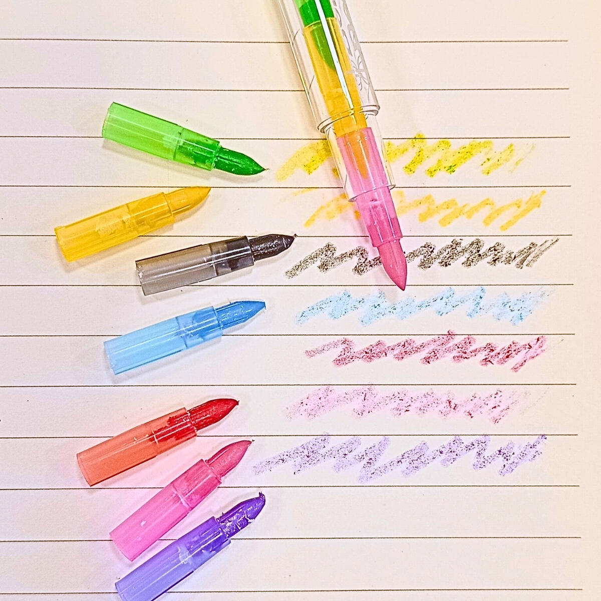 Crayon puntas intercambiables 7 colores borrable -CEPQ80