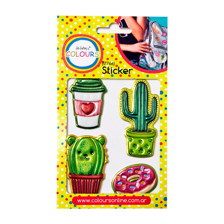 Sticker cuerito cactus