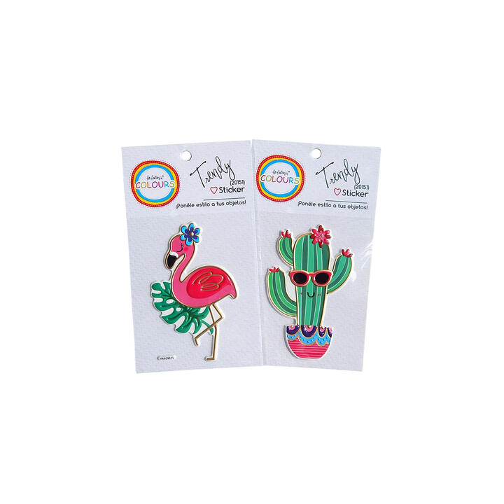 Sticker trendy Flamenco/Cactus