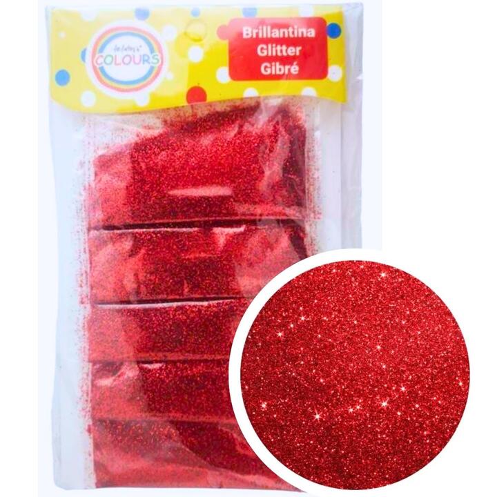 Glitter Gibre Rojo 5 sobres de 2g