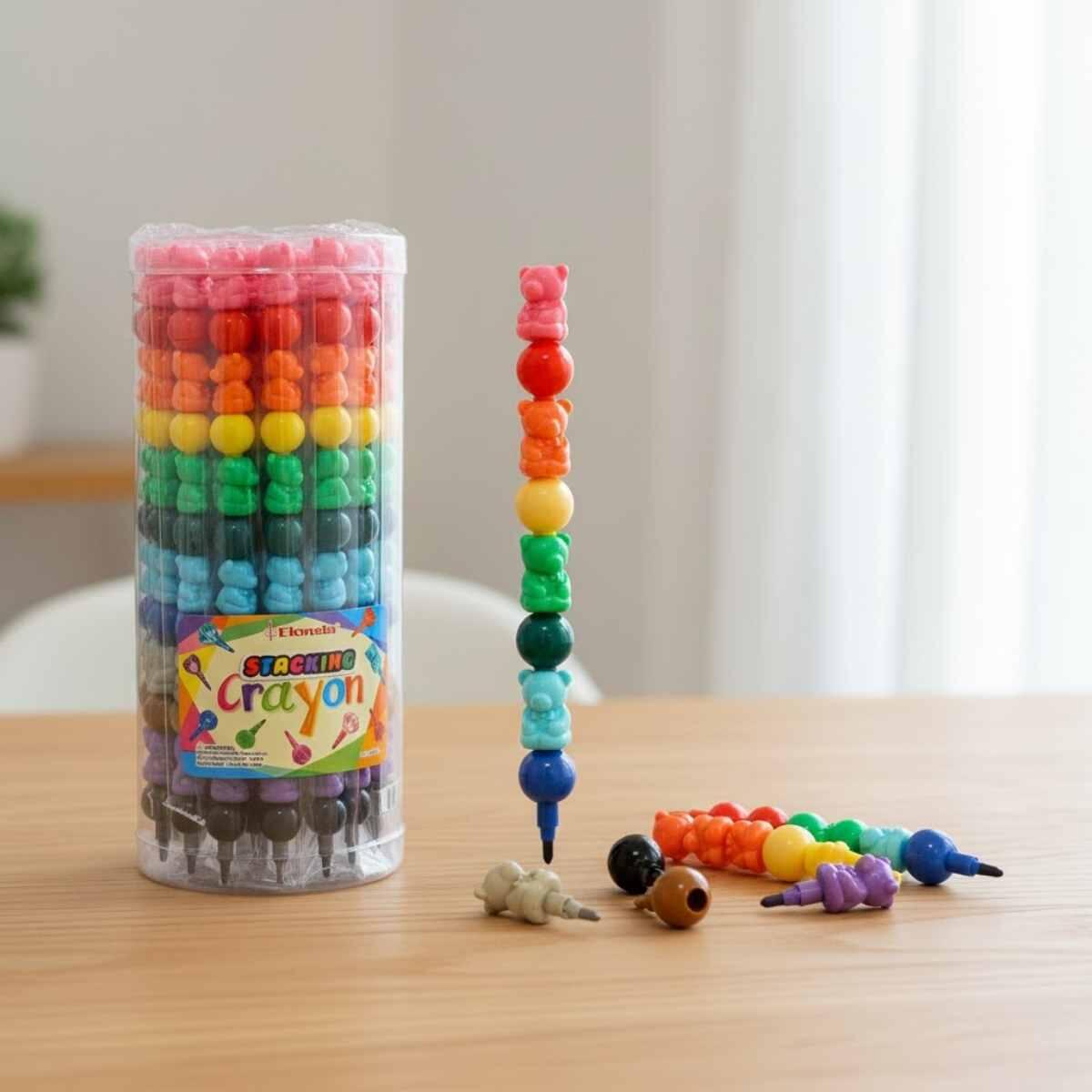 Crayon Ositos + Pelotas puntas intercambiables 12 colores -CGBE14