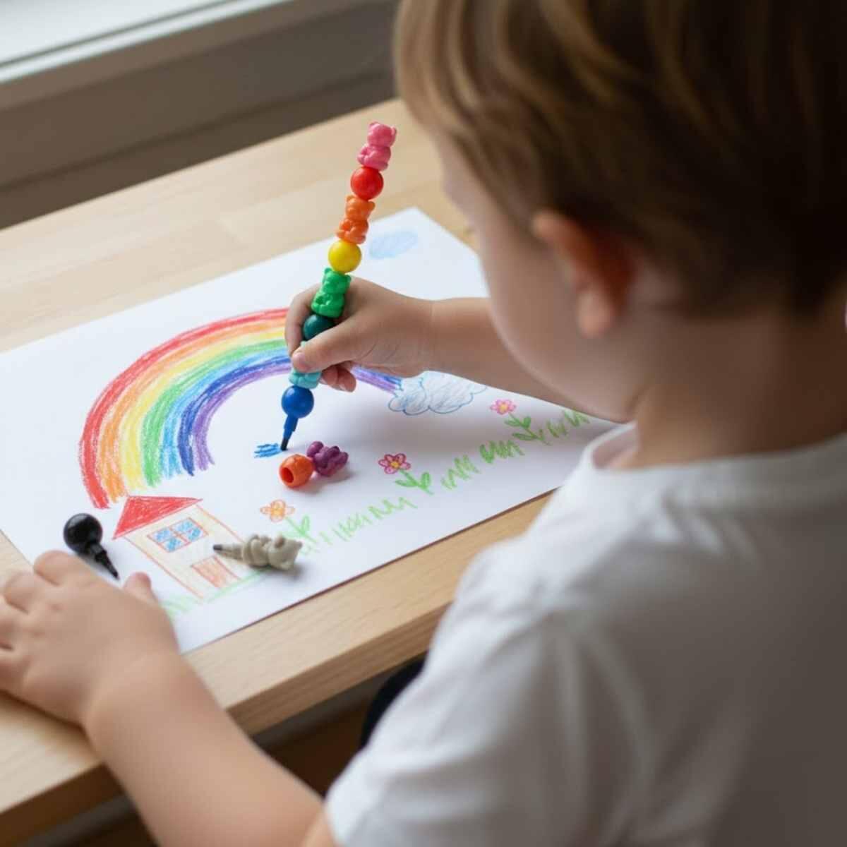 Crayon Ositos + Pelotas puntas intercambiables 12 colores -CGBE14