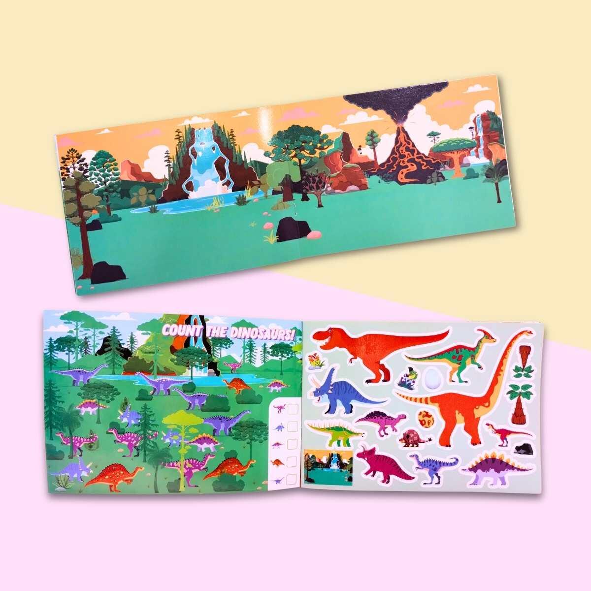 Album + stickers Reusables Dino