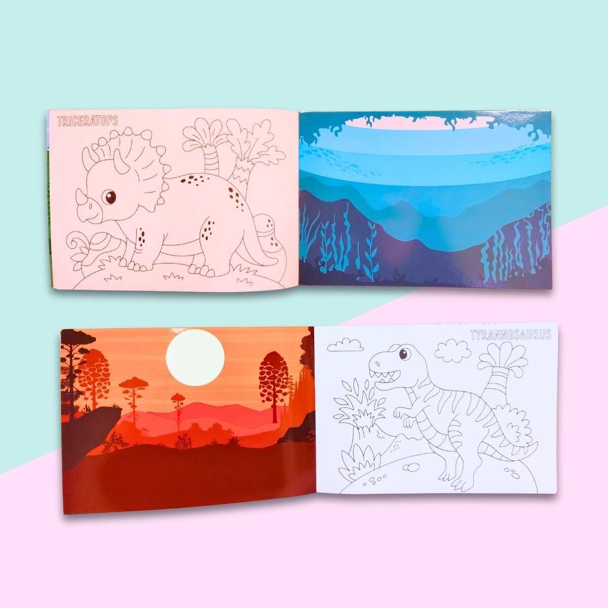Album + stickers Reusables Dino
