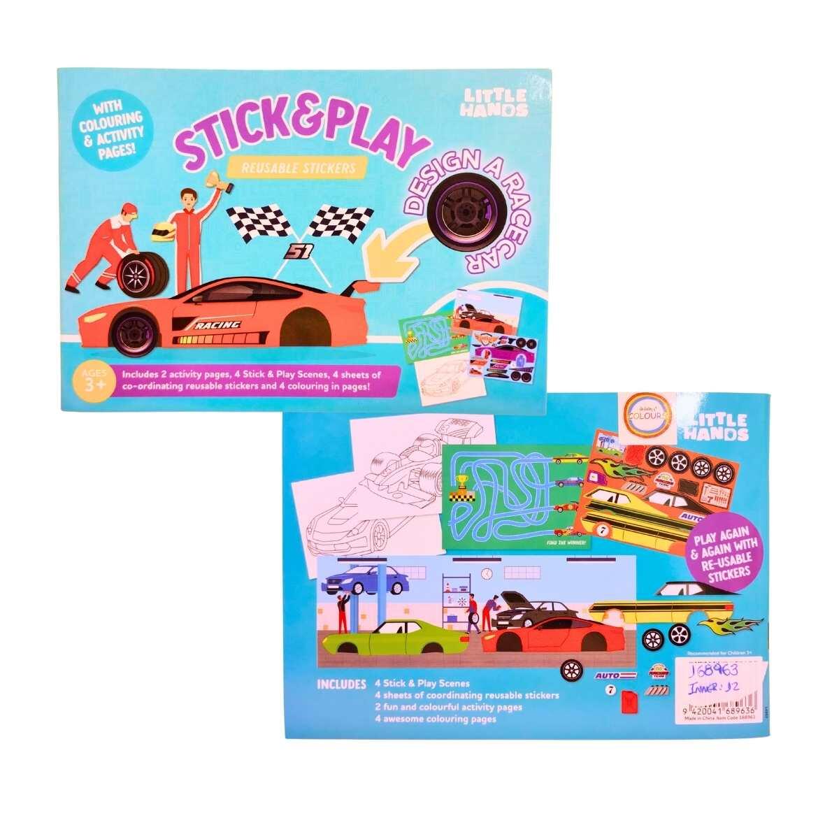 Album + stickers Reusables Vehiculos