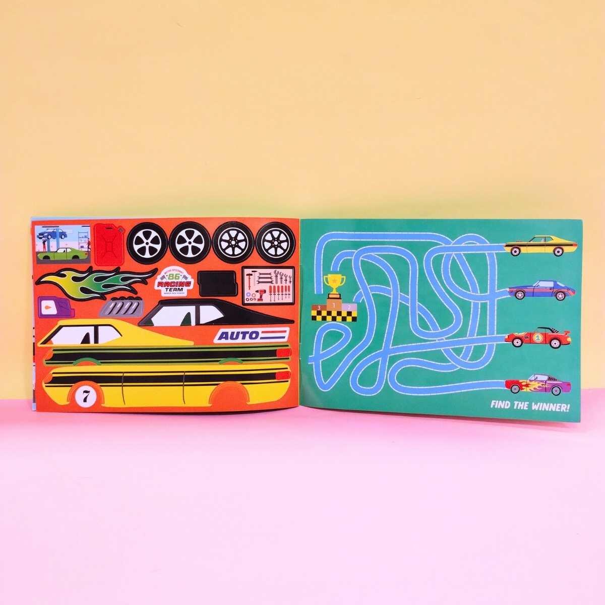 Album + stickers Reusables Vehiculos
