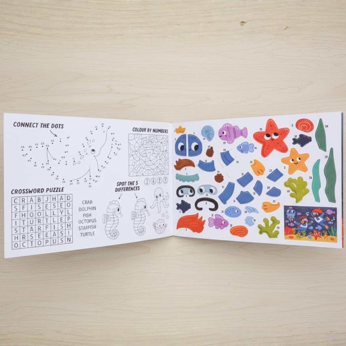 Libro de Actividades con Sticker Animales Marinos