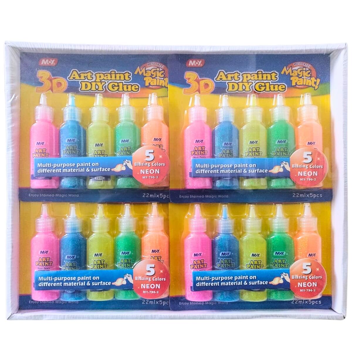 Set Glitter x 5 Neon (22ml c/u)