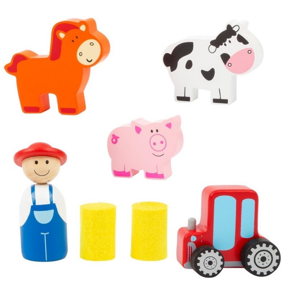 Set Granja c/rompecabeza en valija metal