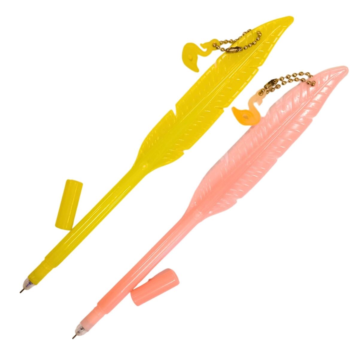 Boligrafo punta aguja Pluma c/colgante
