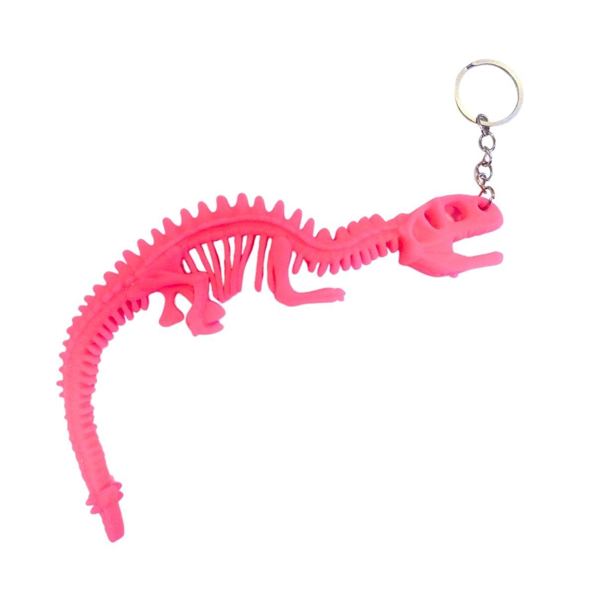 Dino fidget antistress de silicona con llavero 22cm