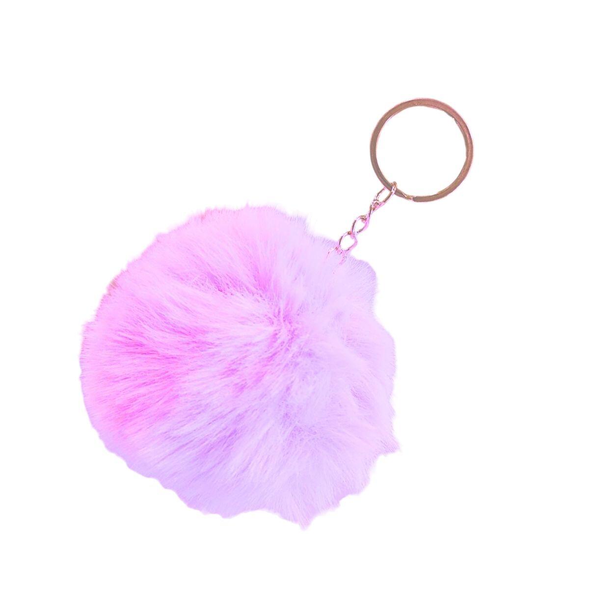 Llavero Pompon pastel