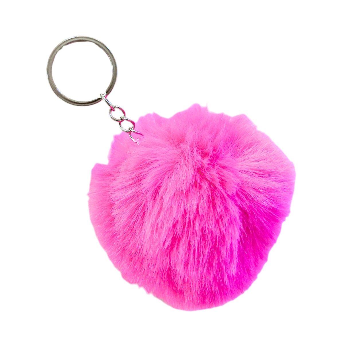 Llavero Pompon pastel