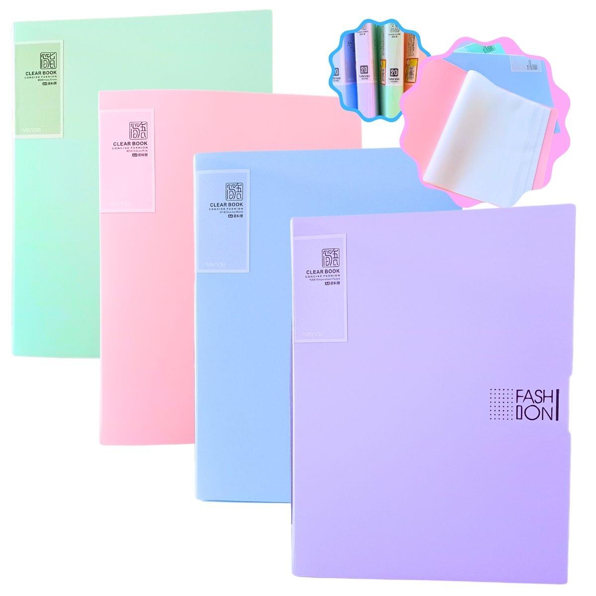 Carpeta A4 color pastel - 20 folios