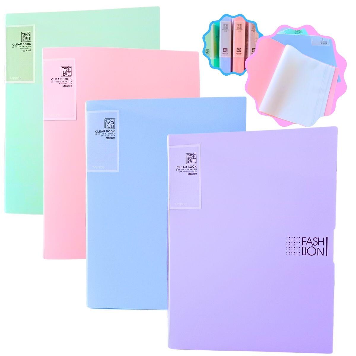 Carpeta A4 color pastel - 40 folios