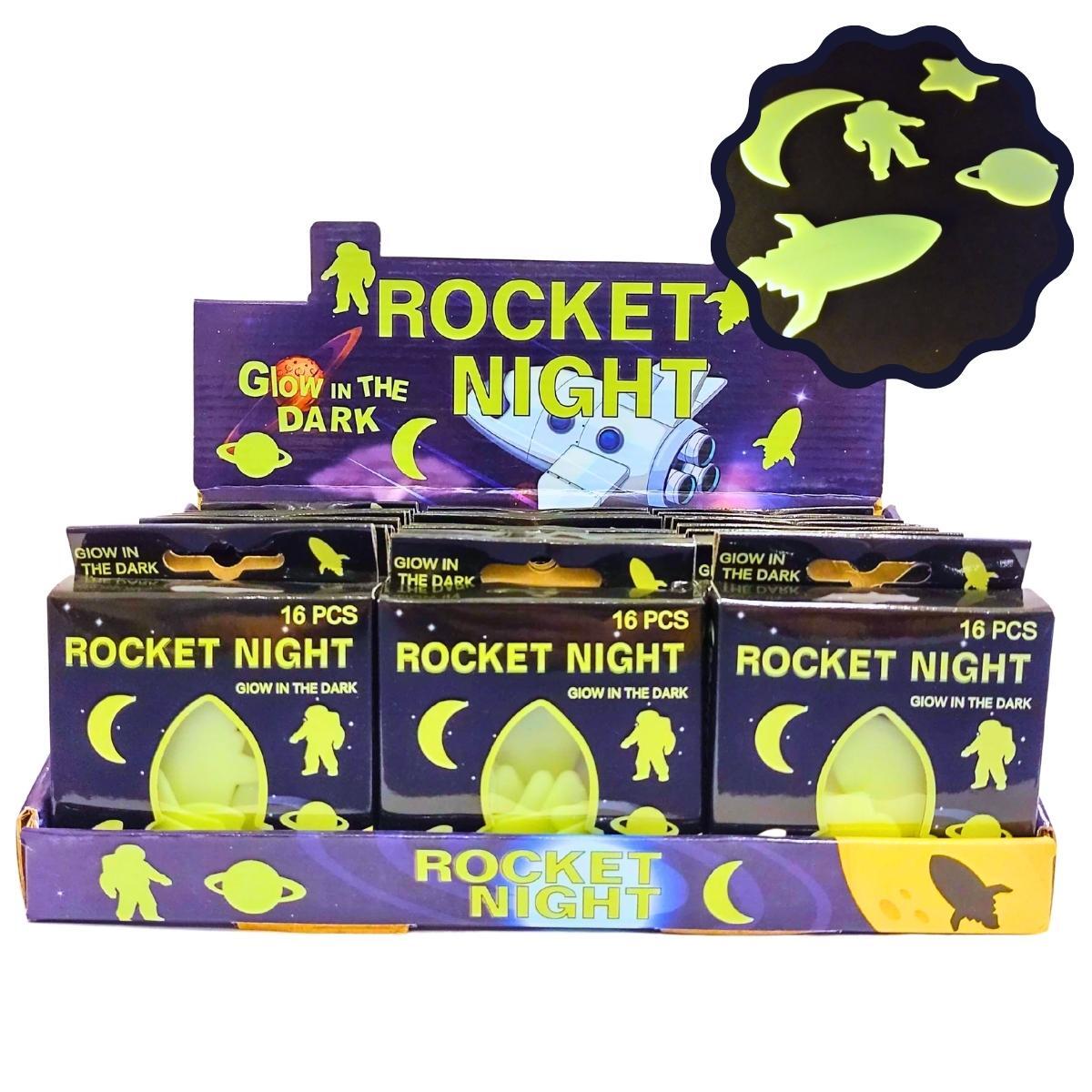 Sticker glow in the dark Espacial x 12 unidades en exh