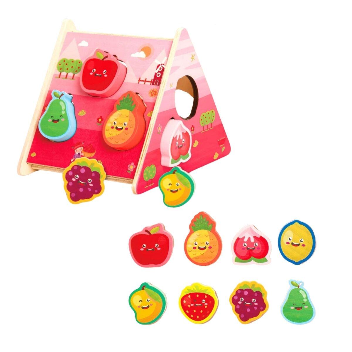 Juego encastre madera Frutas