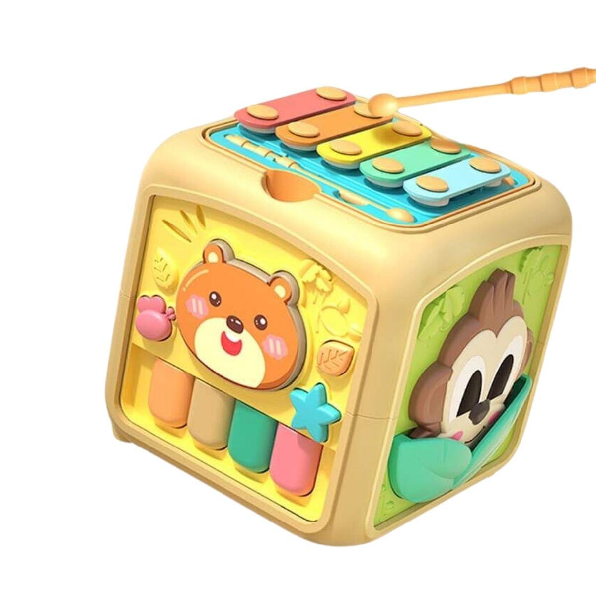 Cubo sensorial y musical multifuncion