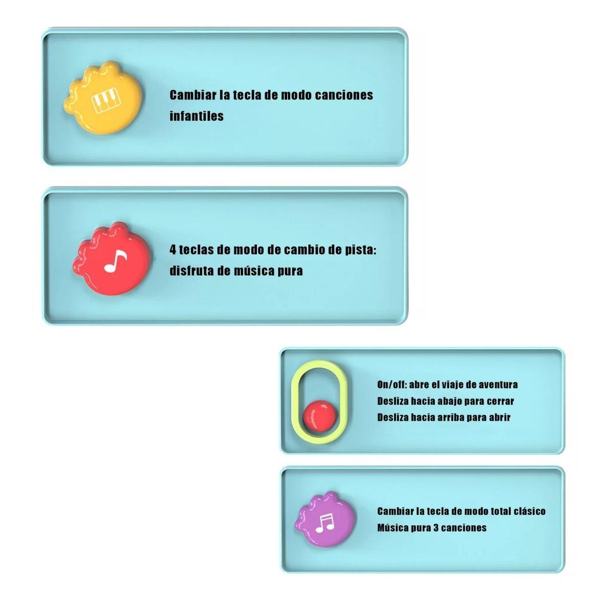 Cubo sensorial y musical multifuncion
