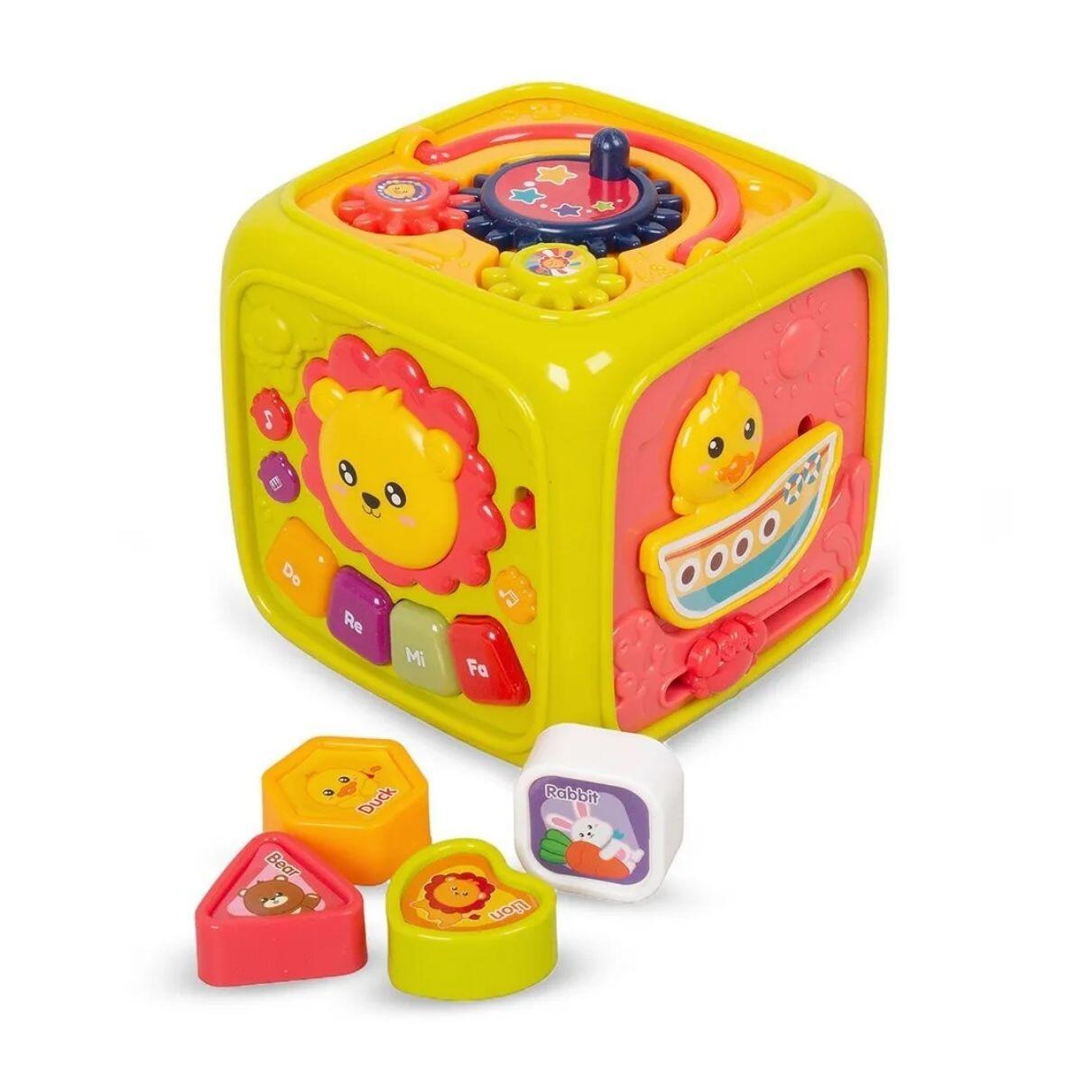 Cubo sensorial y musical multifuncion
