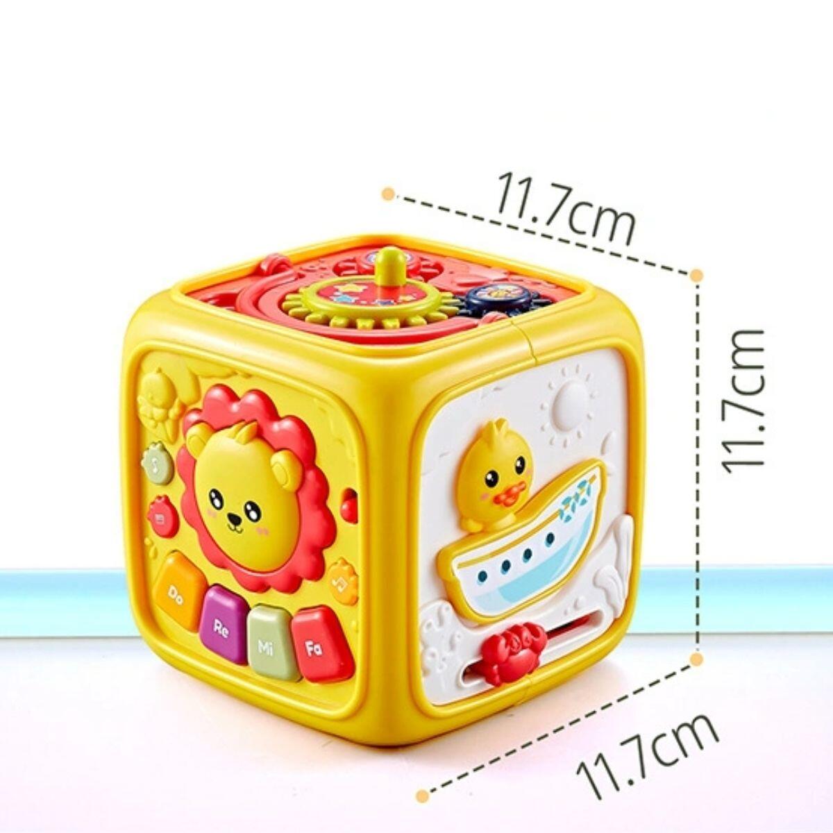 Cubo sensorial y musical multifuncion