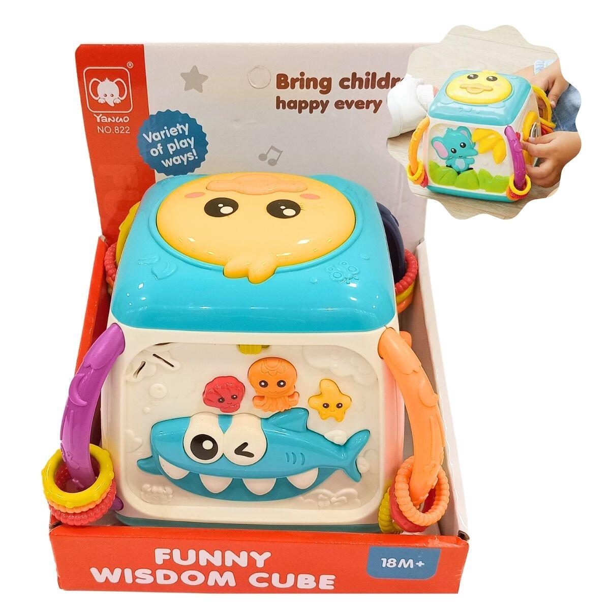Cubo sensorial y musical multifuncion