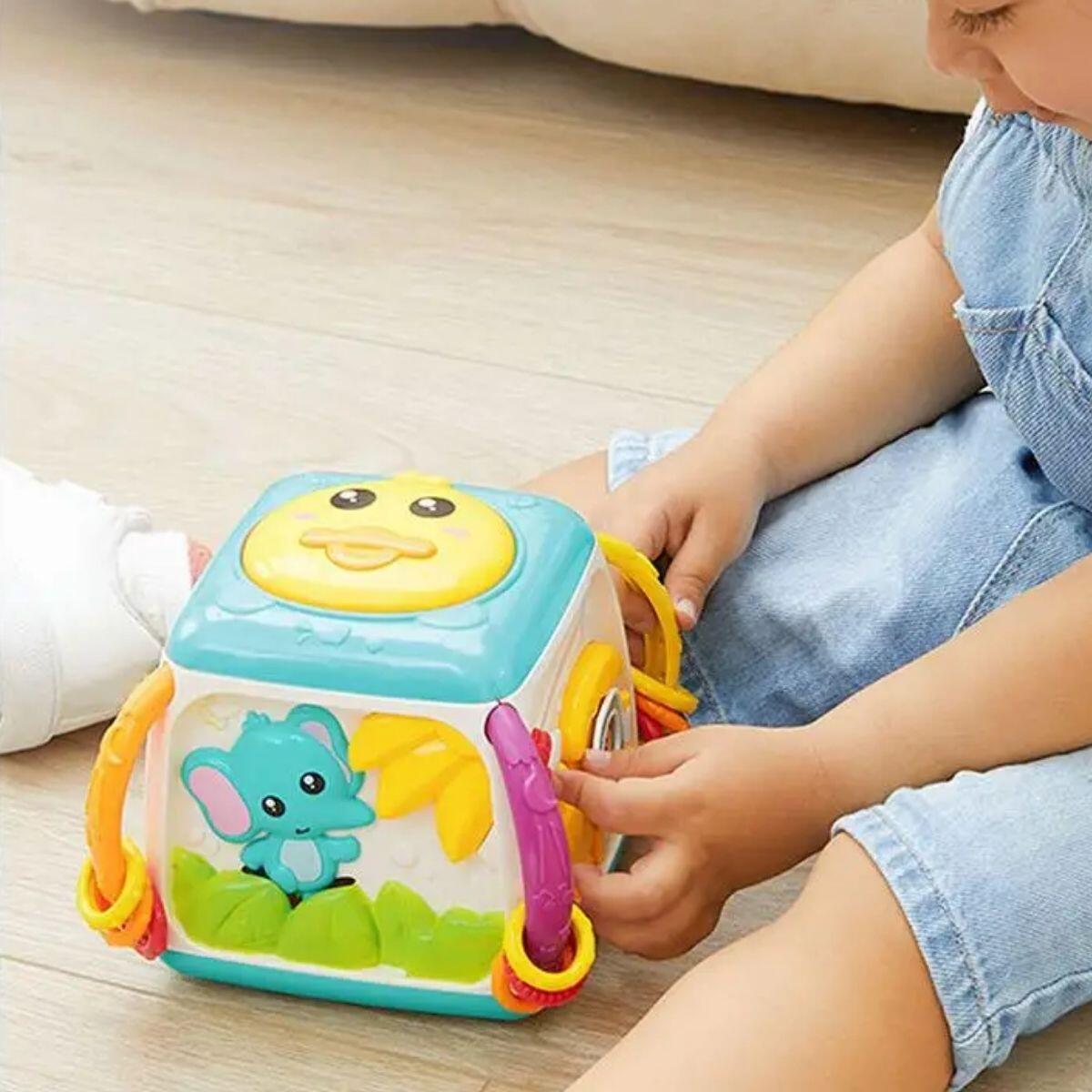 Cubo sensorial y musical multifuncion