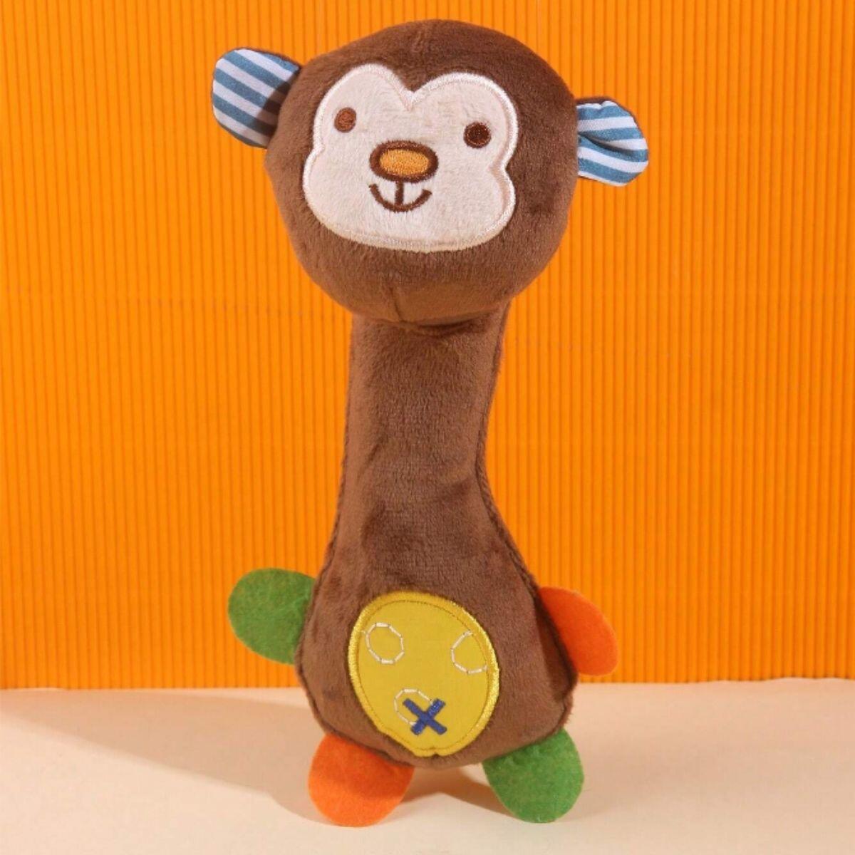 Sonajero de felpa Animalitos con chifle 4 mod