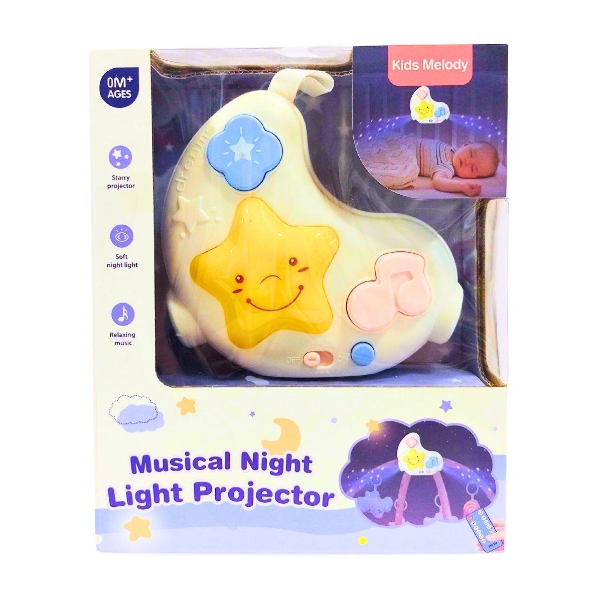 Cunero y proyector forma de Luna musical