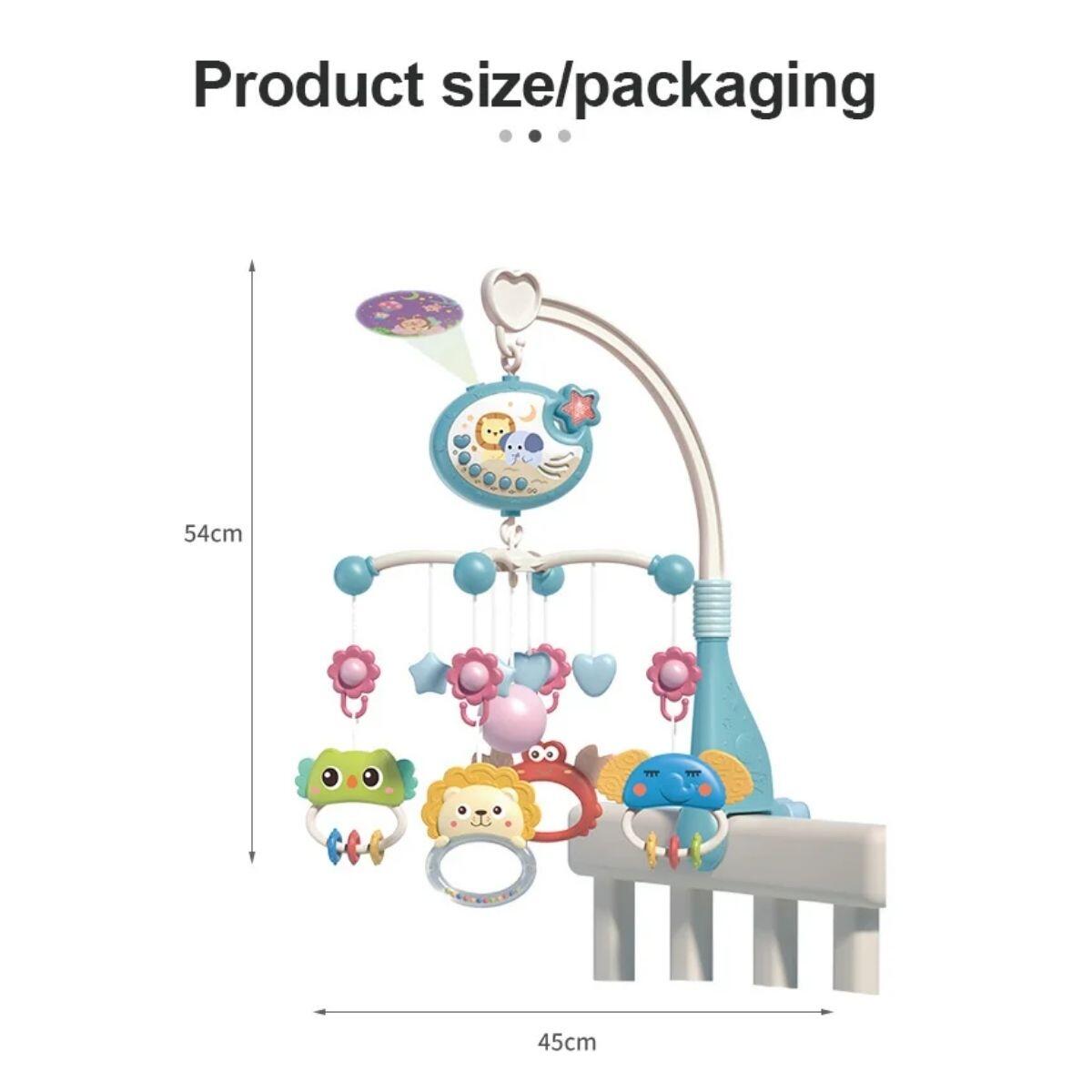 Movil para cuna c/musica,luces y proyector Animalitos