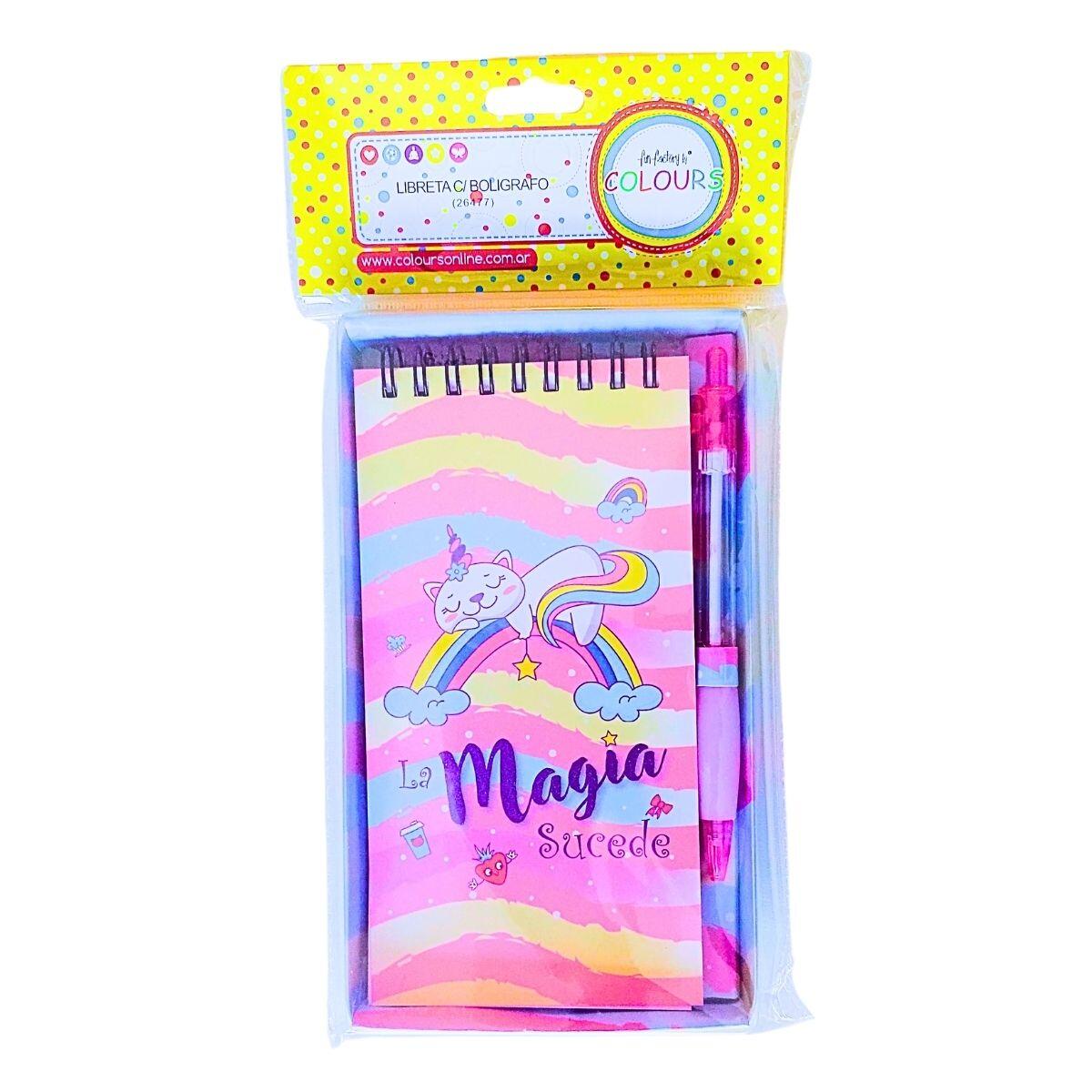 Libreta c/boligrafo La magia sucede