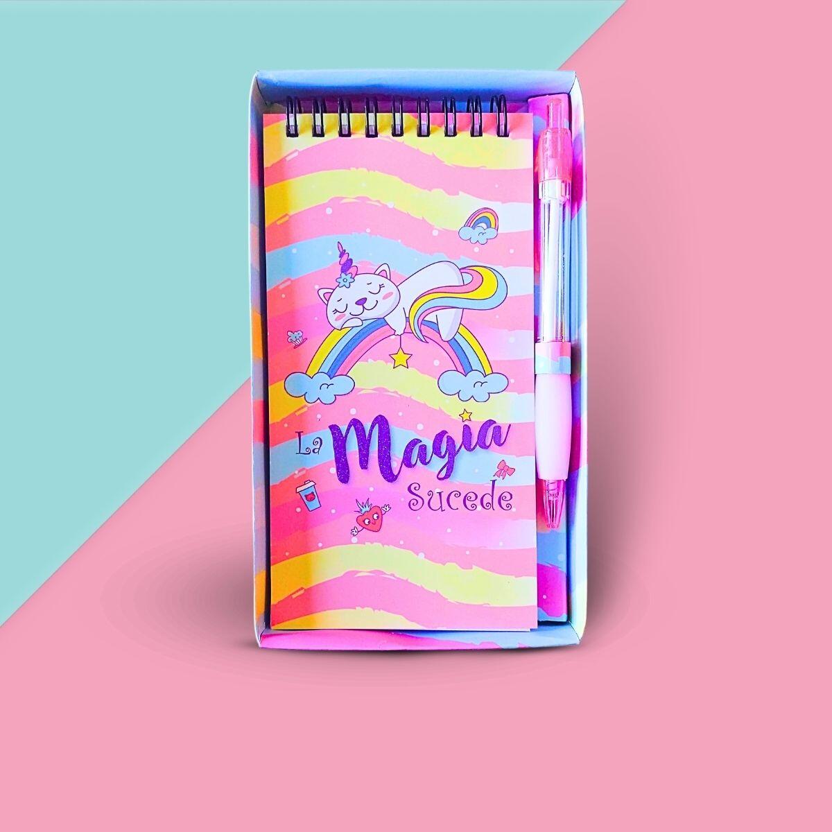 Libreta c/boligrafo La magia sucede