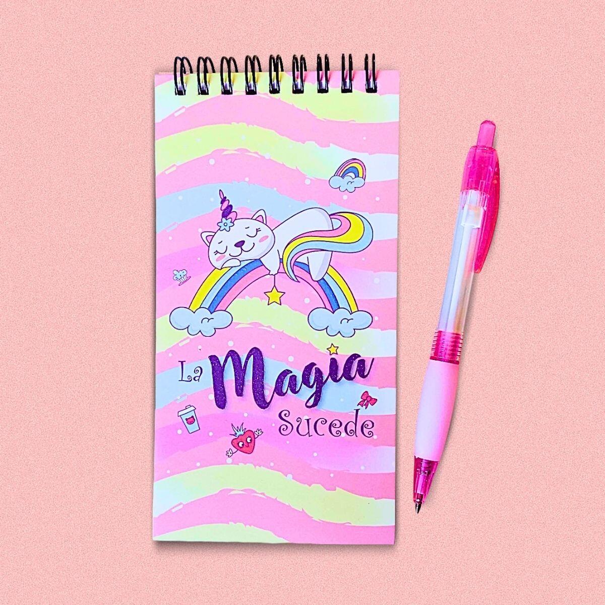 Libreta c/boligrafo La magia sucede