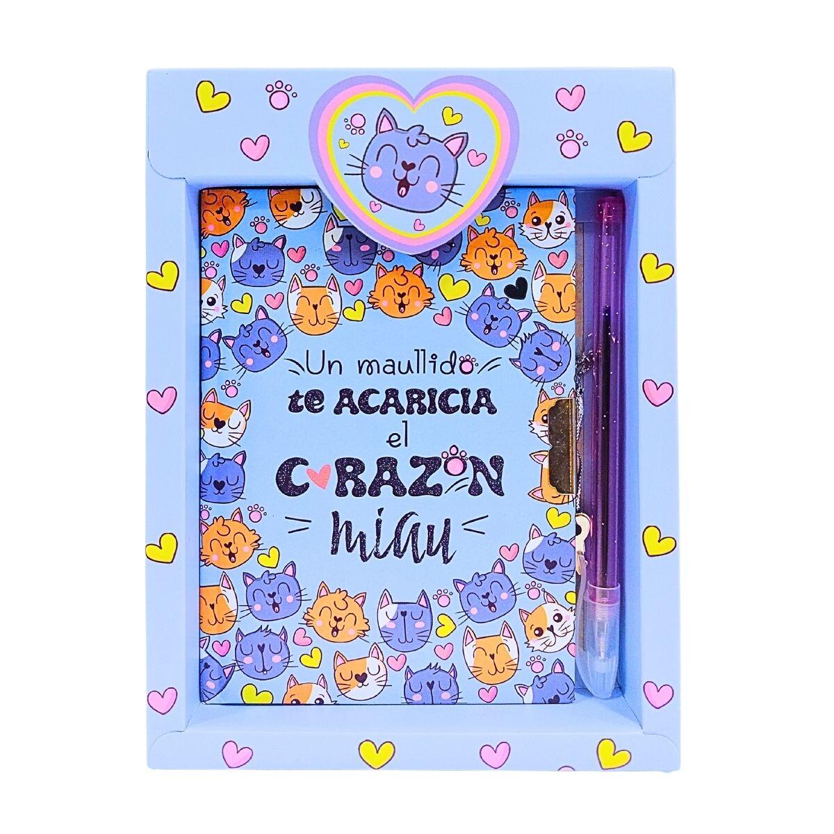Diario Miau 15x11cm  c/boligrafo