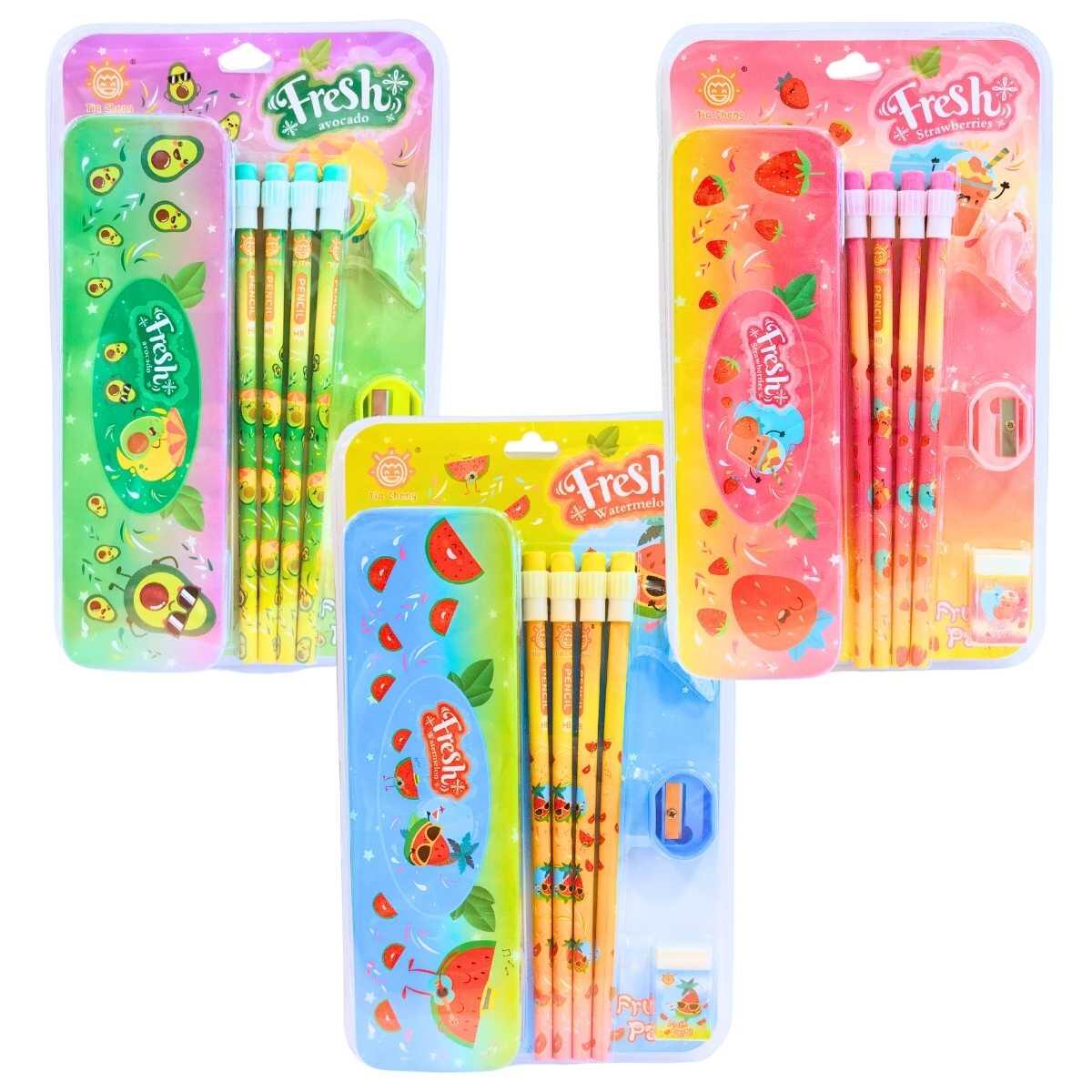 Set escolar Frutas en blister