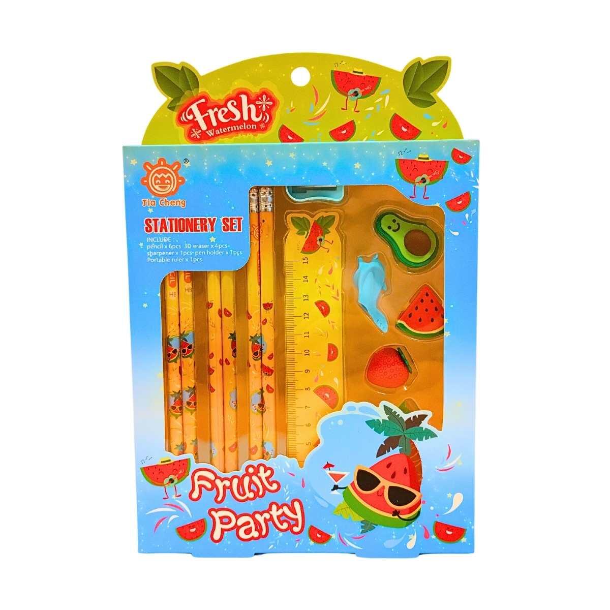 Set Escolar Frutas en caja