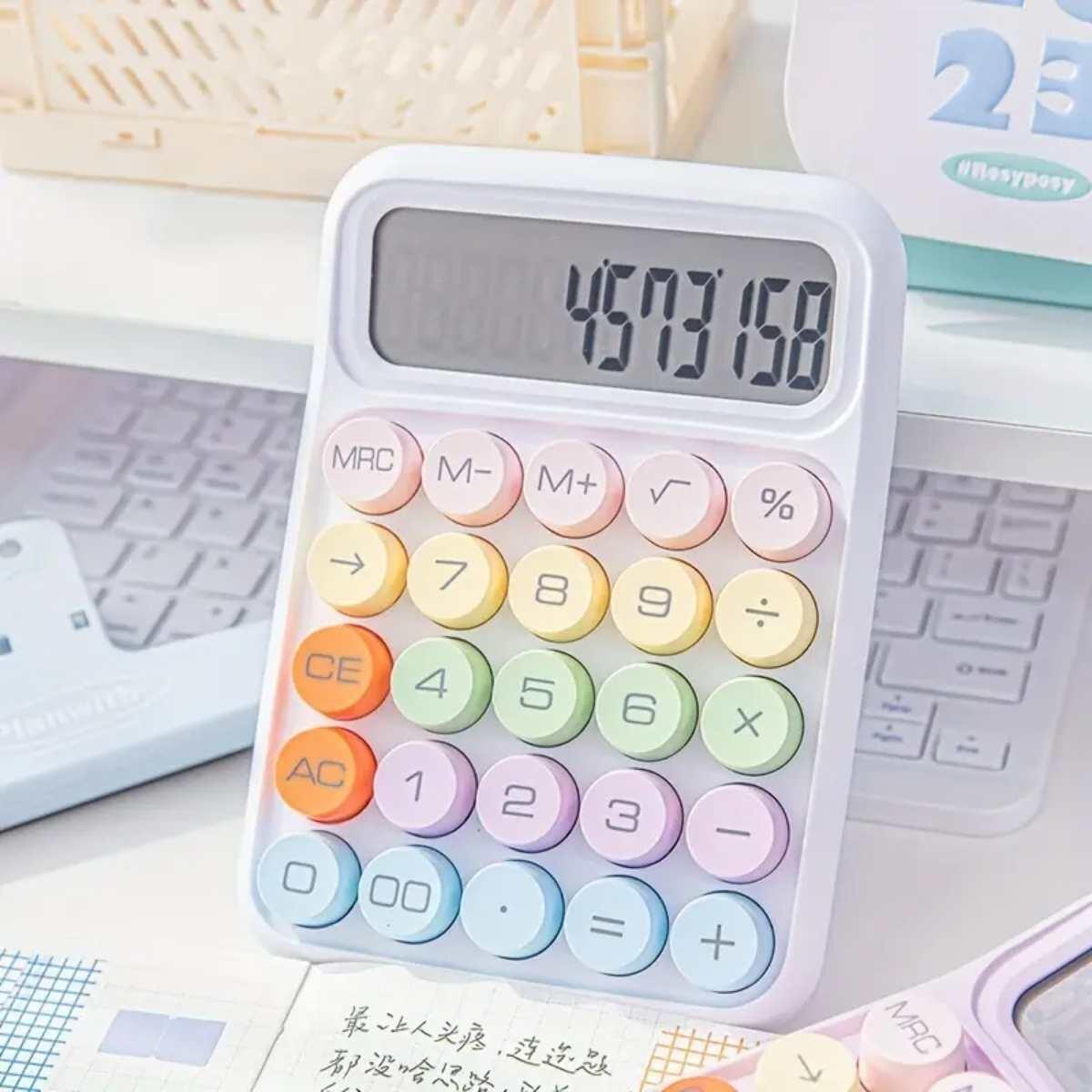 Calculadora Kawaii color pastel