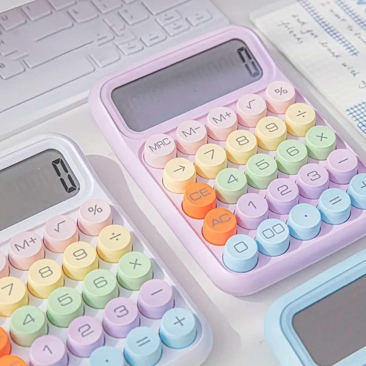 Calculadora Kawaii color pastel