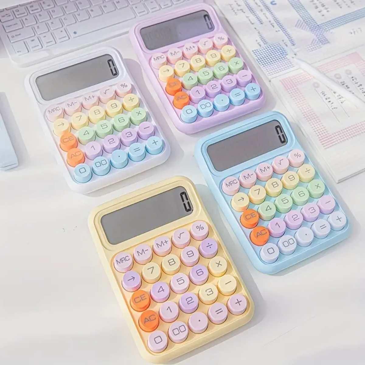 Calculadora Kawaii color pastel