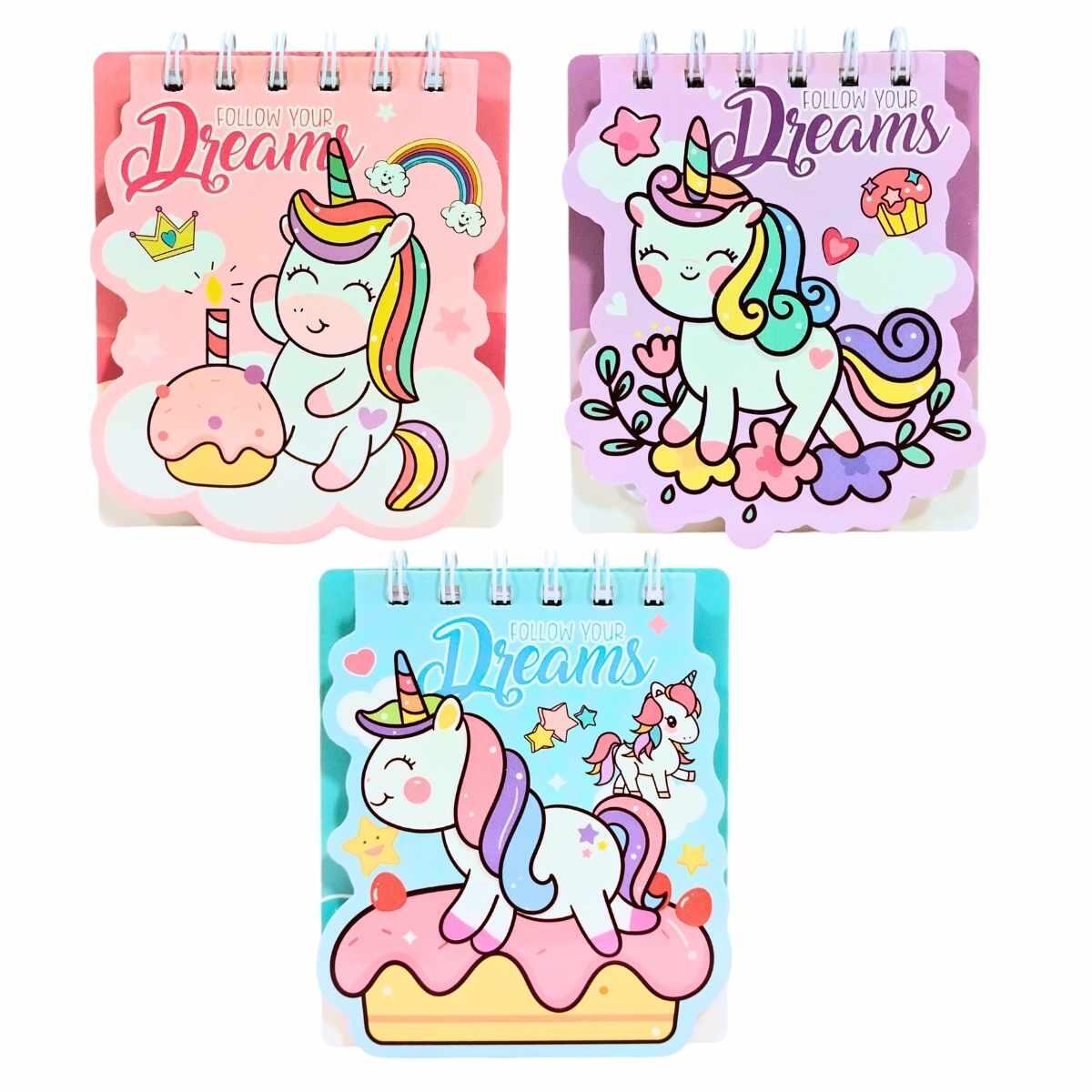 Libreta Unicornio espiralada - 60 hojas