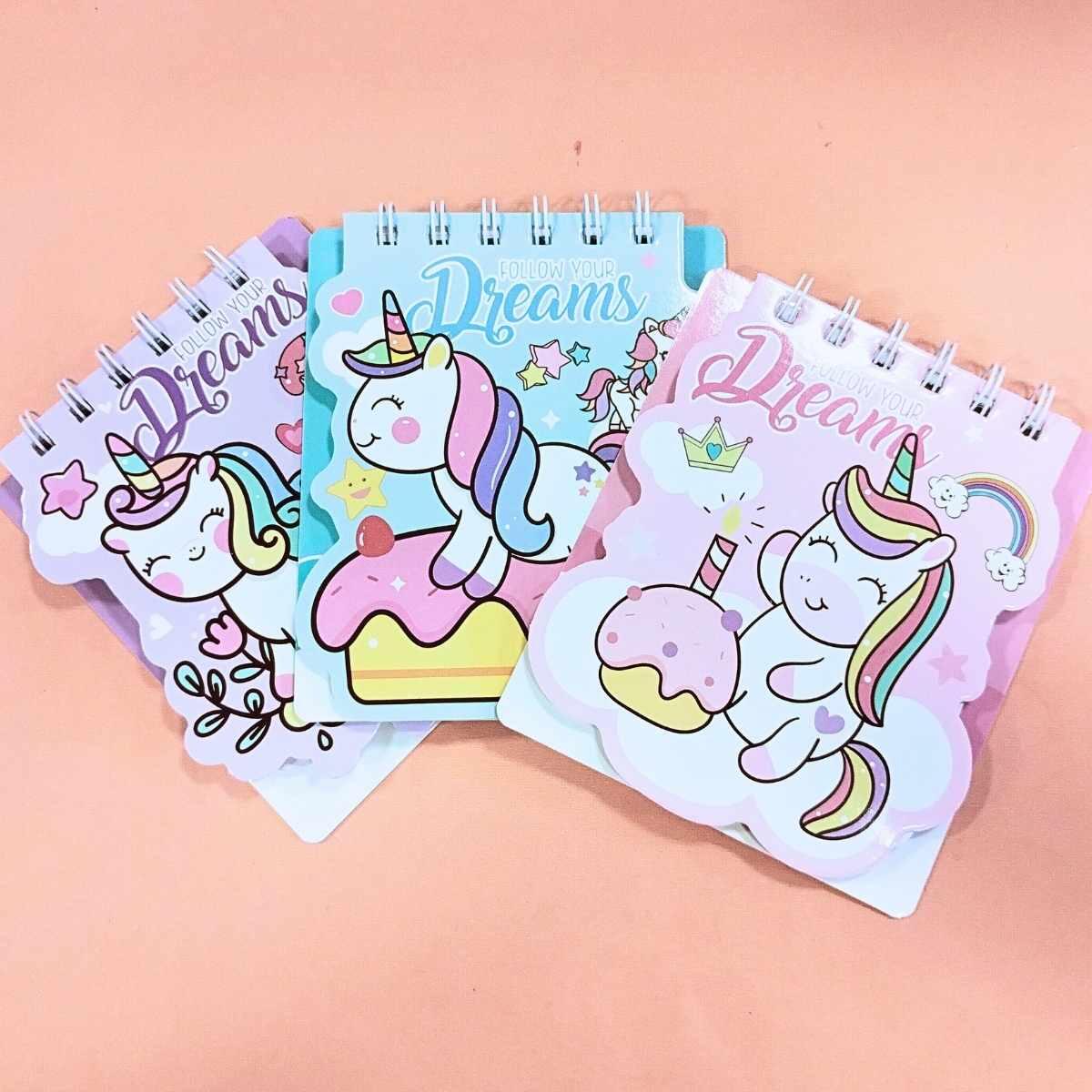 Libreta Unicornio espiralada - 60 hojas