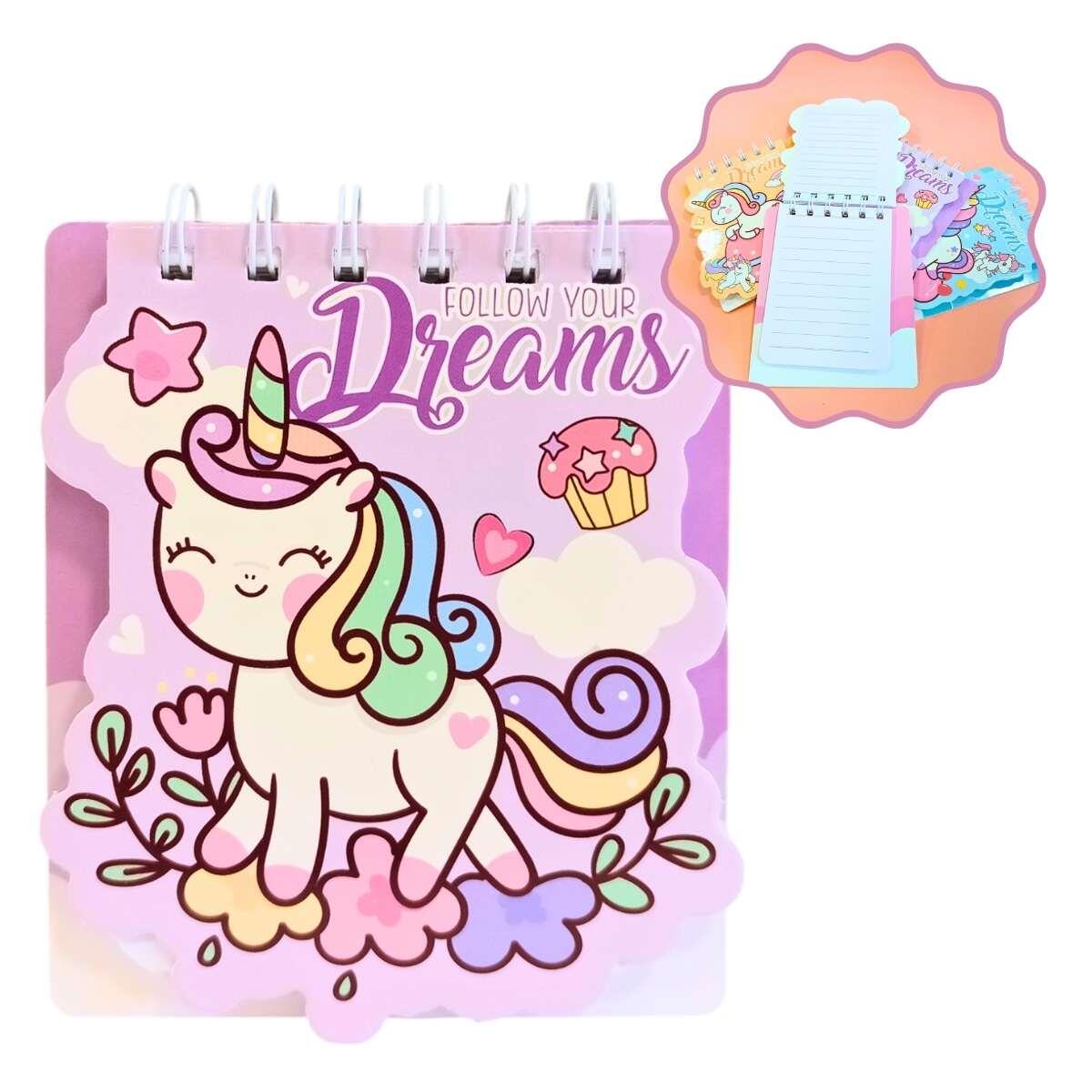 Libreta Unicornio espiralada - 60 hojas