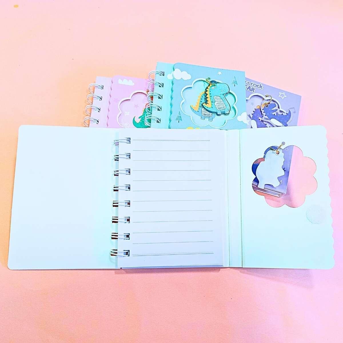 Libreta Dino c/ventana 60 paginas
