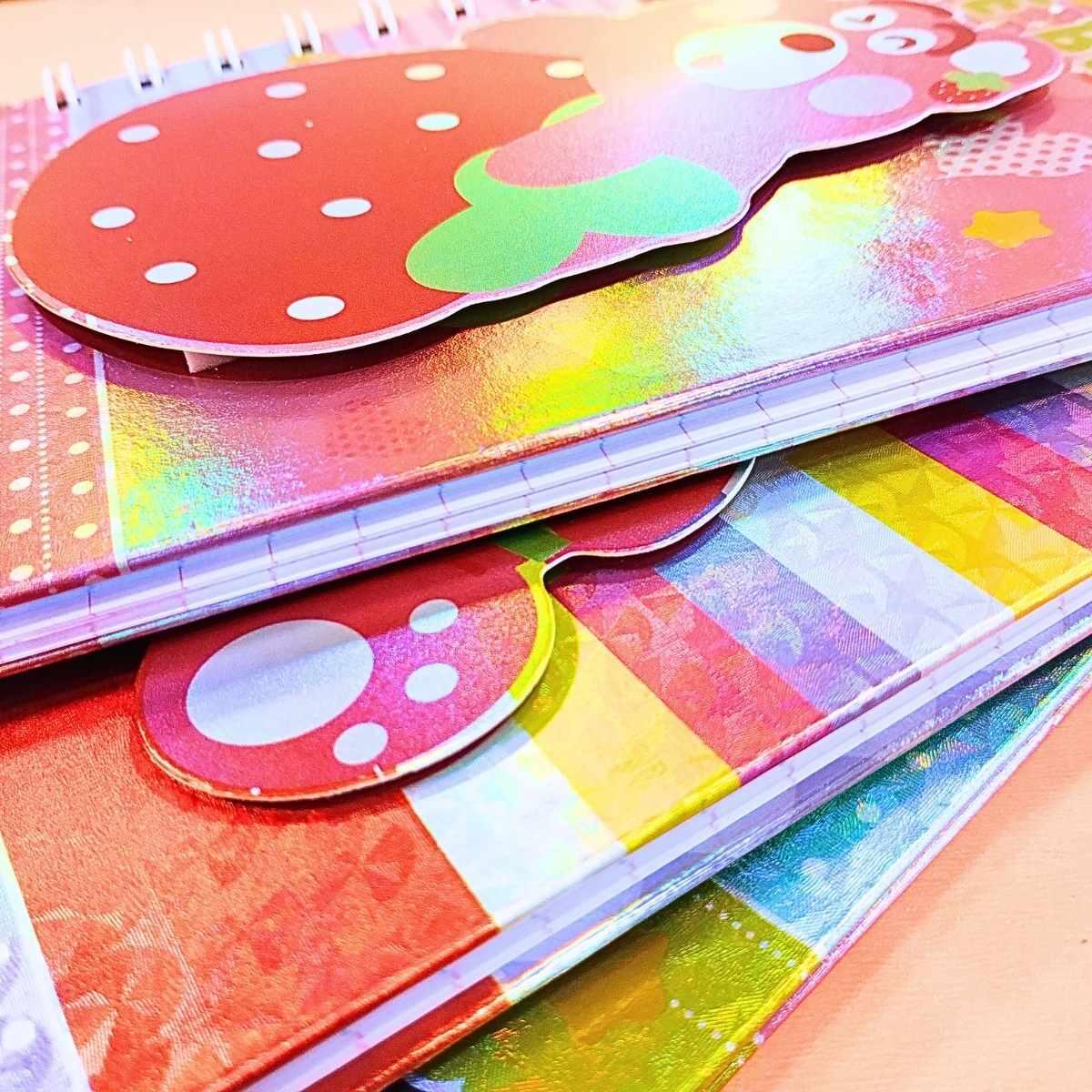 Cuaderno metalizado Osos - 60 hojas rayadas