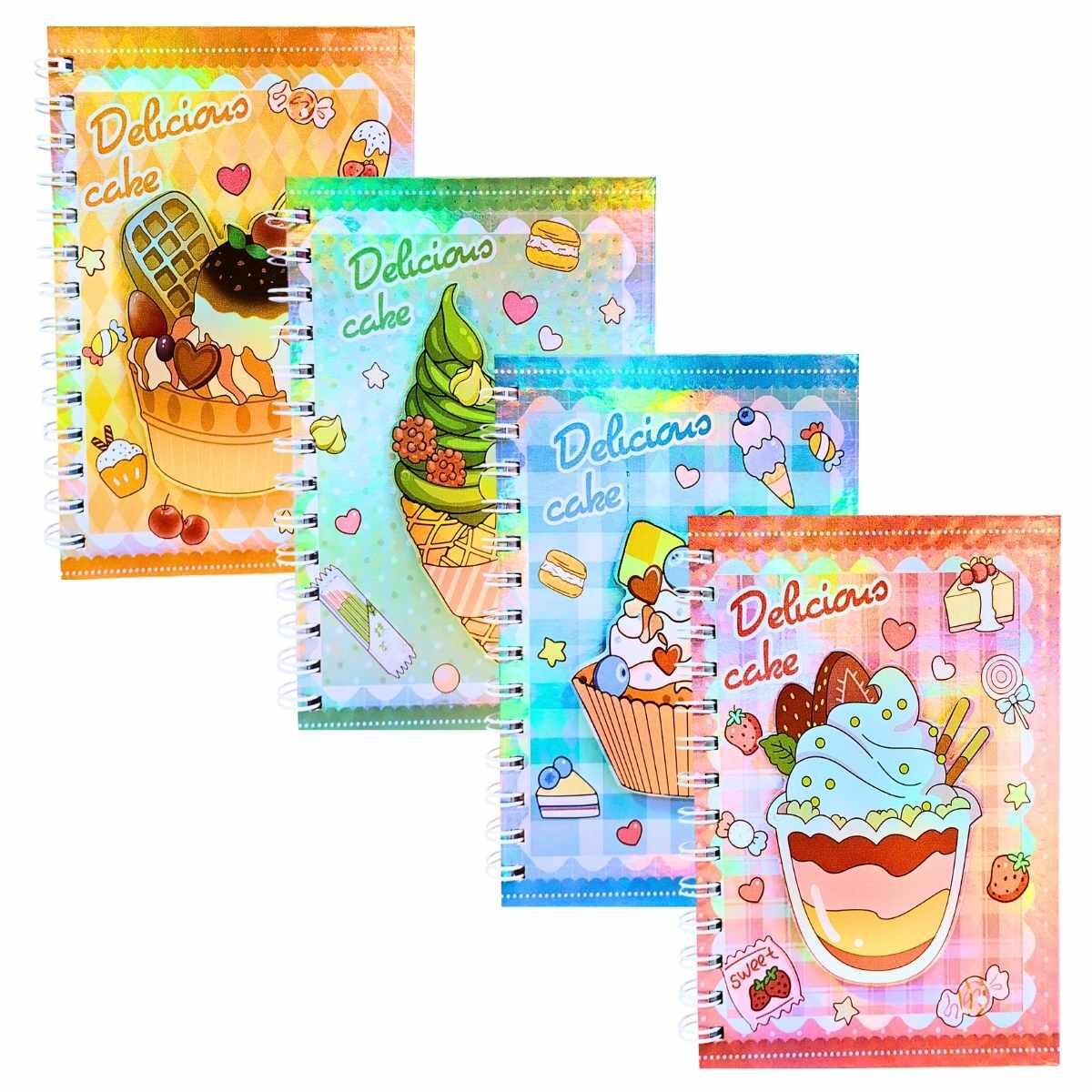 Cuadernos metalizado Dulces - 60 hojas rayadas