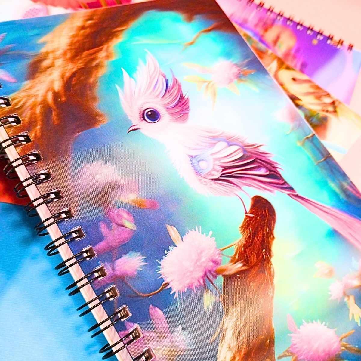 Cuaderno tridimencional varios modelos - 70 hojas rayadas