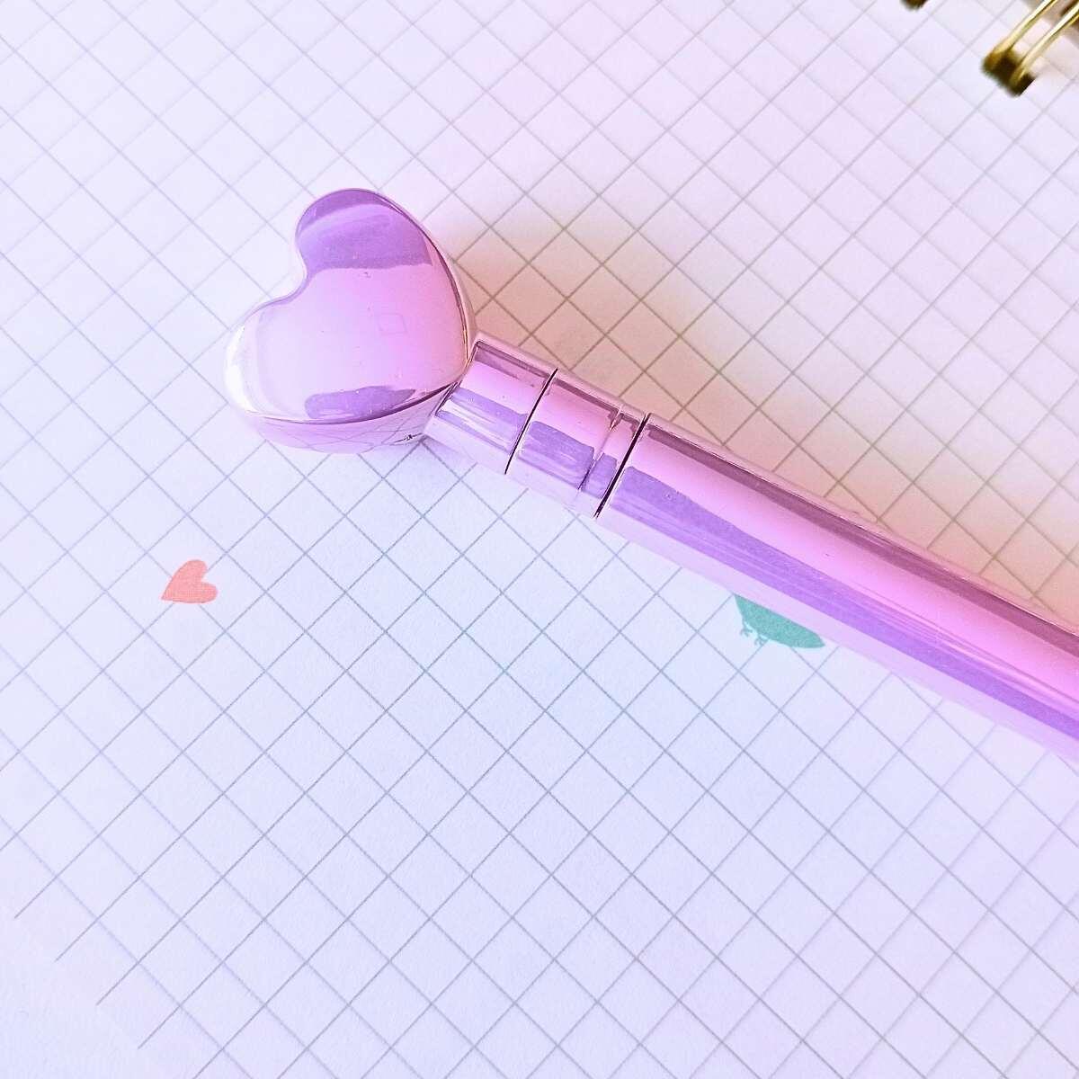 Boligrafo metalizado touch Corazon - 1.0mm