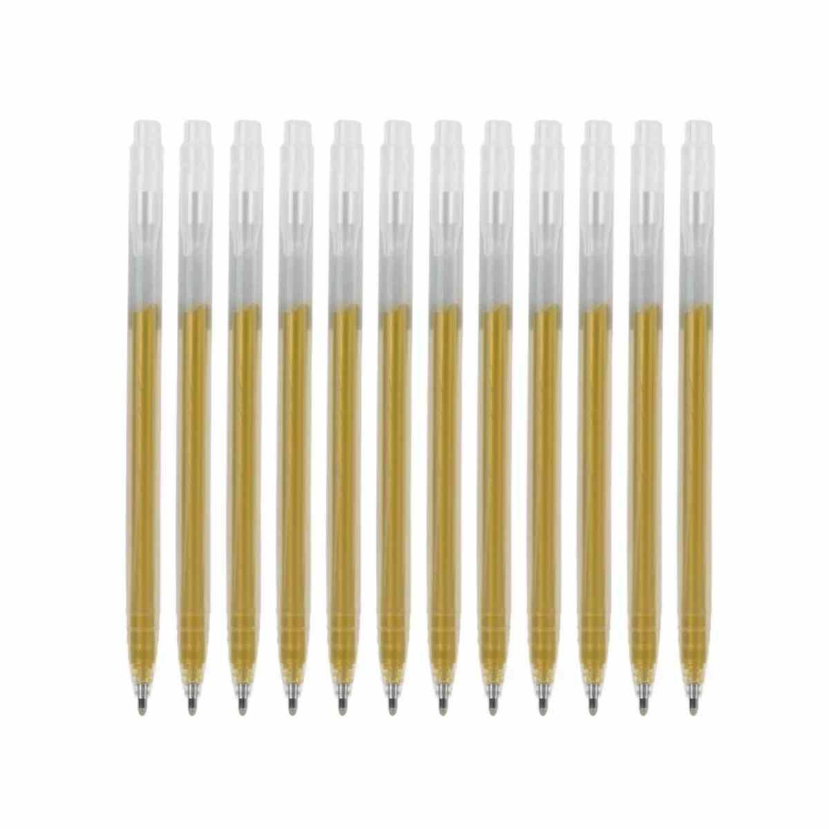 Boligrafo punta aguja color dorado - 0.6 mm