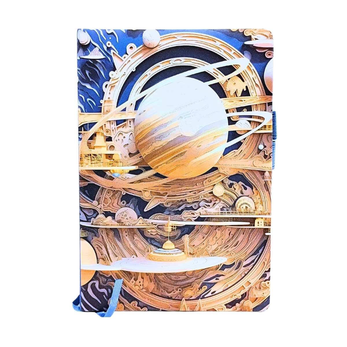 Libreta A5 Planetas - 80 hojas rayadas