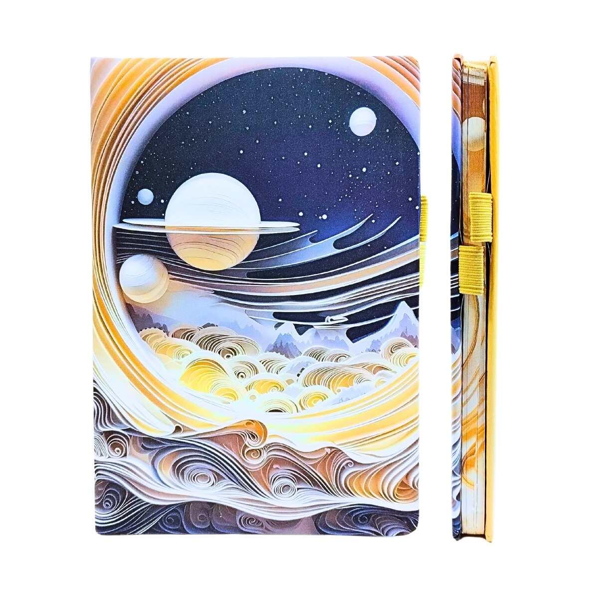 Libreta A5 Planetas - 80 hojas rayadas